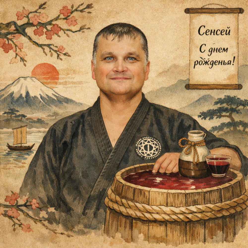 Поздравляем нашего сенсея с днем рождения!